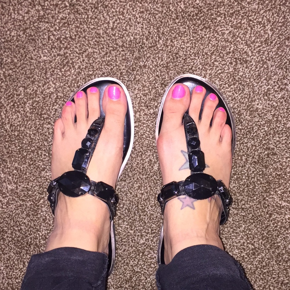 Black sandals